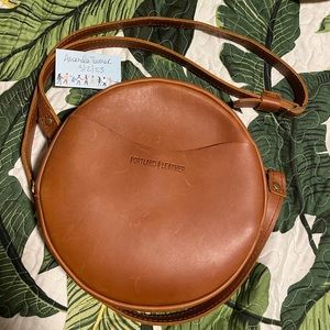 AP Portland Leather Large Honey Circle Bag in GUC